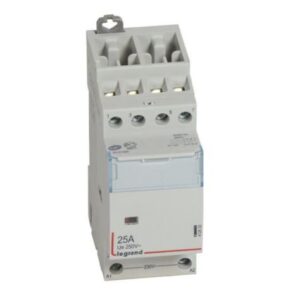 Contactor CX³ không có tay cầm mặt trước 4 cực – 25A – 400V~ – Tiếp điểm 2NC + 2NO với cuộn dây 230V~ – 2 mô-đun – 412533 Legrand