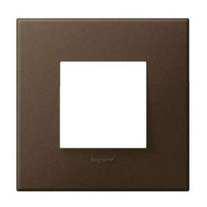 Mặt che vuông 2 module màu đồng đen Arteor 571332 Legrand