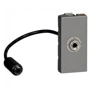 Jack cắm 3.5mm Legrand Arteor – Magnesium | 572591 Legrand