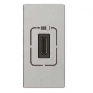 Ổ cắm USB Type-C 750mA Arteor, 1 mô-đun, màu xám đậm – 573394 Legrand