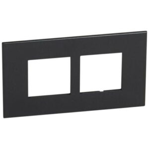 Mặt viền vuông 4 mô-đun (2×2), màu đen – 575082 Legrand