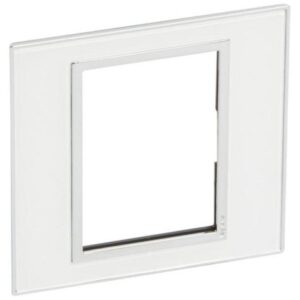 Mặt che vuông Arteor 3 modules màu kính trắng 575164 Legrand