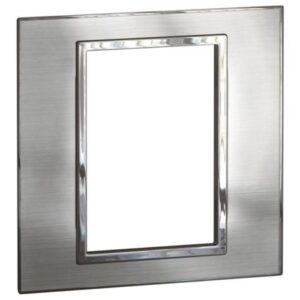 Mặt che vuông Arteor 3 modules thép không gỉ 575166 Legrand