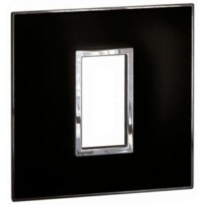 Plate Arteor – Tiêu chuẩn Anh – vuông – 1 module – đen bóng – 575203 Legrand