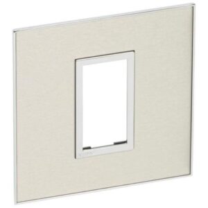 Mặt che vuông Arteor 1 modules thép không gỉ 575206 Legrand