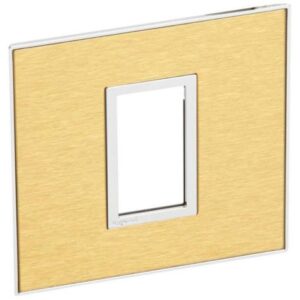 Mặt che vuông Arteor 1 module kim loại mạ vàng 576100 Legrand