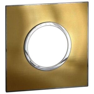 Mặt che 2 mod – Chuẩn Anh – nhân tròn – Gold Brass – 576110 Legrand
