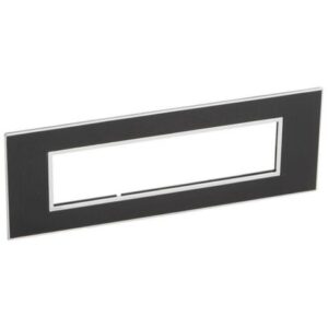 Mặt che 8 mod + khung đỡ – Mirror Black – 576703 Legrand