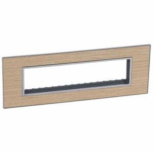 Mặt che 8 mod + khung đỡ – Light oak – 576719 Legrand
