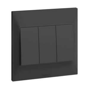 Công tắc ba 1 chiều 16AX màu xám anthratice Belanko 617704 Legrand