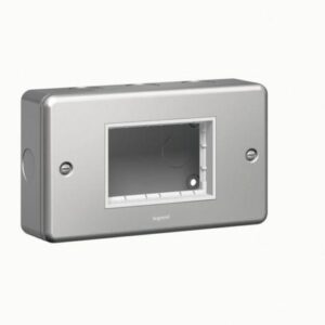 Carrier Plate Synergy – For 3 Mosaic Modules – 2 Gang – Metalclad – 733893 Legrand