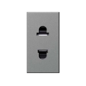 Ổ cắm đơn 15A Âu – Mỹ Arteor – Magnesium | 572604 Legrand