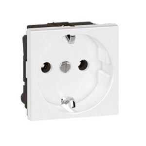 Ổ cắm đơn 16A 2 modules chuẩn Đức Arteor – White | 572118 Legrand