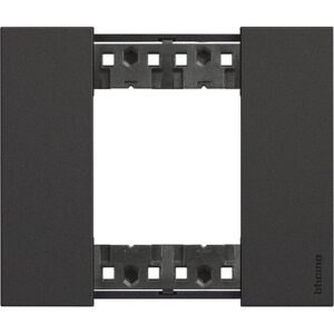 Mặt công tắc Bticino Living Now 2 module màu đen KA4802KG Legrand