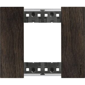 Mặt công tắc Bticino Living Now 2 module màu nâu đậm KA4802LG Legrand