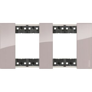 Mặt công tắc Bticino Living Now 2x2P 71mm màu aura KA4802M2DM Legrand