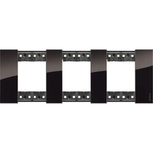 Mặt công tắc Bticino Living Now 2x3P 71mm màu night KA4802M3DG Legrand