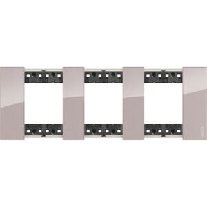 Mặt công tắc Bticino Living Now 2x3P 71mm màu aura KA4802M3DM Legrand