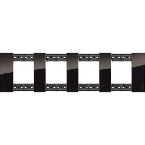 Mặt công tắc Bticino Living Now 2x4P 71mm màu night KA4802M4DG Legrand