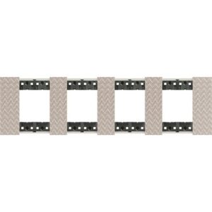 Mặt công tắc Bticino Living Now 2x4P 71mm màu optic KA4802M4MM Legrand