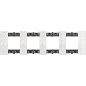 Mặt công tắc Bticino Living Now 2x4P 71mm màu pixel KA4802M4MW Legrand
