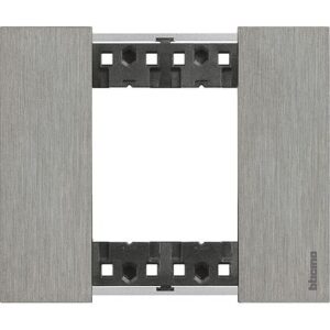 Mặt công tắc Bticino Living Now 2 module màu thép KA4802ZG Legrand