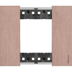 Mặt công tắc Bticino Living Now 2 module màu đồng KA4802ZM Legrand