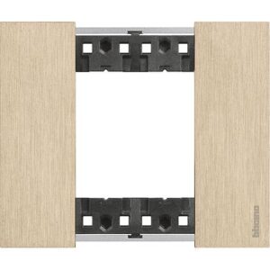 Mặt công tắc Bticino Living Now 2 module màu vàng KA4802ZW Legrand