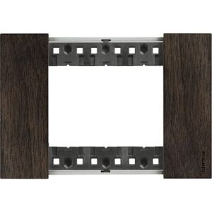 Mặt công tắc Bticino Living Now 3 module màu óc chó KA4803LG Legrand