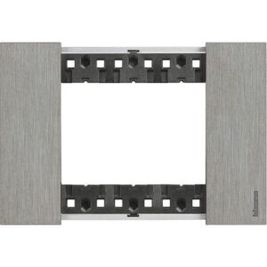 Mặt công tắc Bticino Living Now 3 module màu steel KA4803ZG Legrand