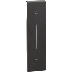 Mặt che Bticino Living Now cho công tắc điều khiển rèm K4037 1 module màu đen KG05 Legrand