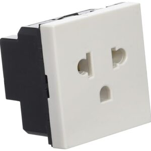 Ổ cắm đơn 3 chấu 2P+E 2 Module – 250V~, màu trắng – ‎077502 Legrand