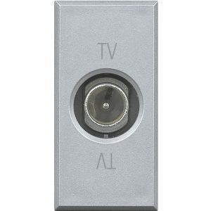 Hạt ổ cắm tivi 1M màu bạc | H4202D Legrand