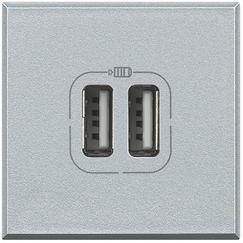 Ổ cắm sạc đôi USB 2M Axolute | HC4285C2 Legrand