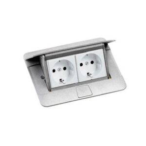 Hộp âm sàn 4 module, mặt nhôm – 054011 Legrand