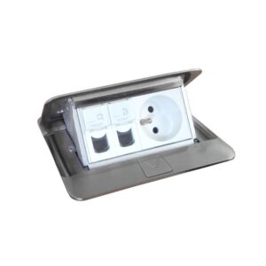 Hộp âm sàn 4 module, mặt thép không gỉ – 054021 Legrand