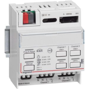 Bộ điều chỉnh độ sáng đa năng (Dimmer) KNX 2x300W – Legrand | 002654 Legrand
