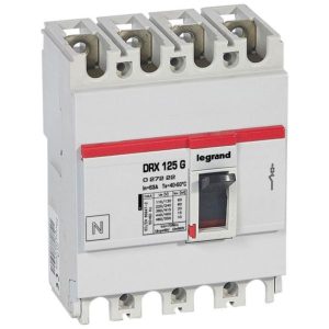 MCCB Legrand DRX 125 – 4P 63A – Nhiệt từ – Icu 20kA – 415V~ | 027222 Legrand