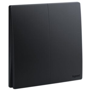 Công tắc đôi 2 chiều 16A Mallia Senses – Black | 281003MB Legrand