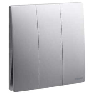 Công tắc ba 1 chiều 16A Mallia Senses – Dark Silver | 281004DS Legrand