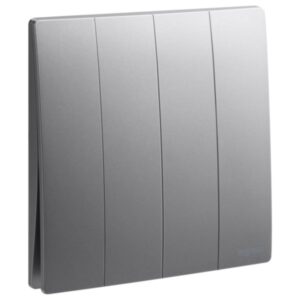 Công tắc bốn 2 chiều 16A Mallia Senses – Dark Silver | 281007DS Legrand