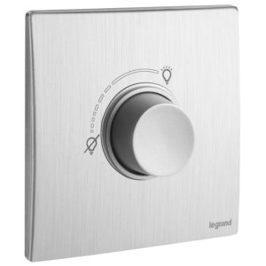 Công tắc Dimmer Mallia Senses 1 gang 300W – mặt nhôm xước | 281086BA Legrand