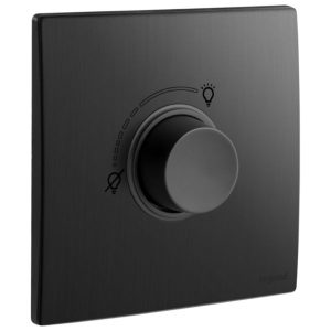 Công tắc Dimmer Mallia Senses 1 gang 300W – mặt đen xước | 281086BB Legrand