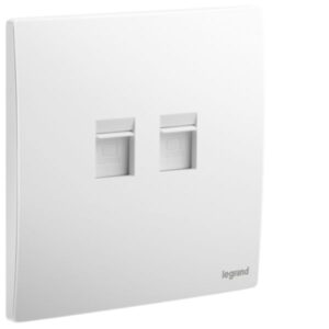 Ổ cắm mạng đôi RJ45 Cat.5e UTP Mallia Senses | 281164 Legrand