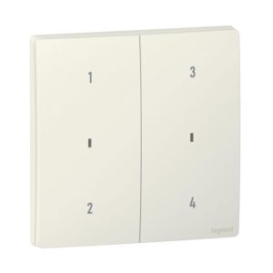 Công tắc không dây 4 nút Mallia Senses – Màu trắng mờ (Matt White) | 281515MW Legrand