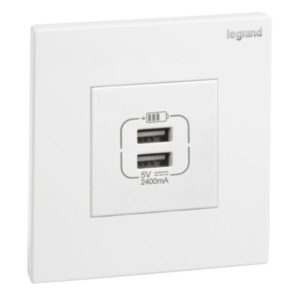 Ổ cắm sạc đôi USB A – Galion | 282447 Legrand