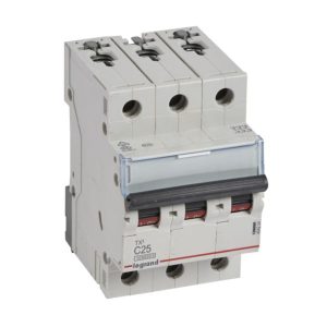 MCB TX3 3P 25A – Dòng C – Khả năng cắt 10kA | 404224 Legrand