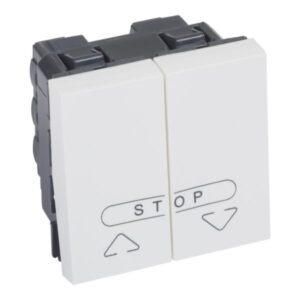 Nút nhấn rèm cuốn 2 modules Arteor – White | 572219 Legrand