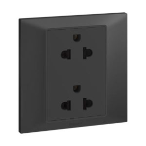 Ổ Cắm Đôi Belanko S Chuẩn Euro/US 2P+E – Màu Anthracite | 617764 Legrand