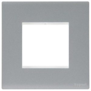 Mặt che Obria 1 thiết bị 2 module – Màu Bạc Tối | MEC17060SL Legrand